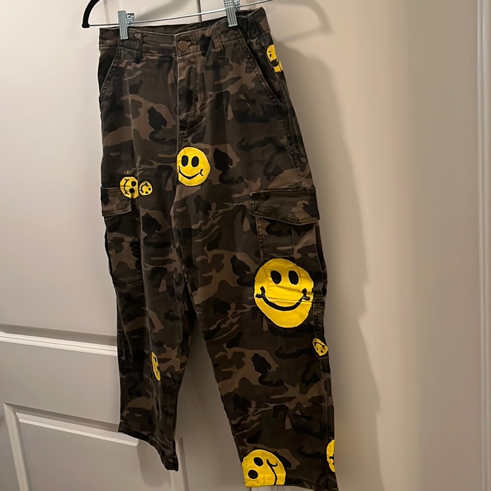 Custom Smiley Camo Pants